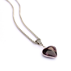 Collar Corazón Amatista