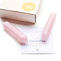 Masajeador Facial y corporal Cuarzo Rosa