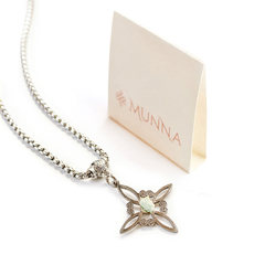 Collar Nudo de Brujas AGUAMARINA - comprar online