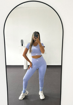 Set Alo Seamless Celeste (Importado) - comprar online