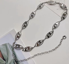 Cinturon Diesel Caderin Plateado - comprar online