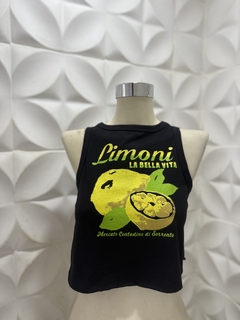 MUSCULOSA LIMONI NEGRA - comprar online