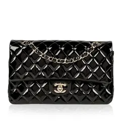 Chanel Classic Flap Negra Charol (Top Quality)