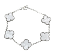 Pulsera Van Cleef Blanc/Plata - comprar online