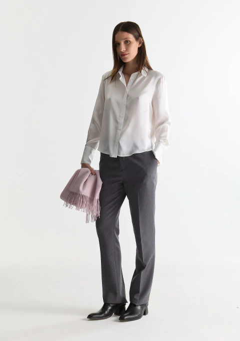 CAMISA MAGNETITA SEDA (CRUDO) - comprar online