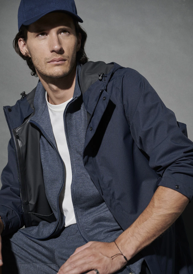 CAMPERA LARGA CAMUS (AZUL MARINO)