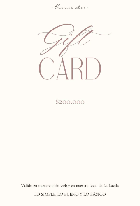 GIFT CARD $200.000