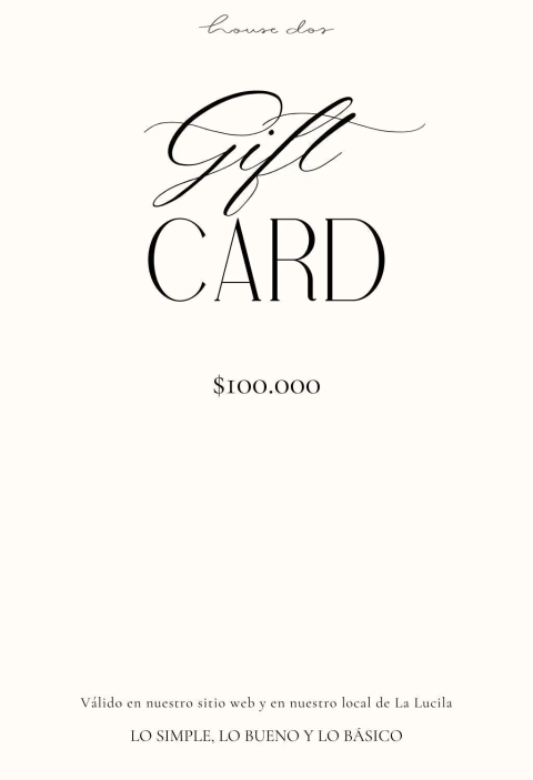 GIFT CARD $100.000