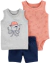 Set 3 piezas Body, Remera y Short "Pulpo"