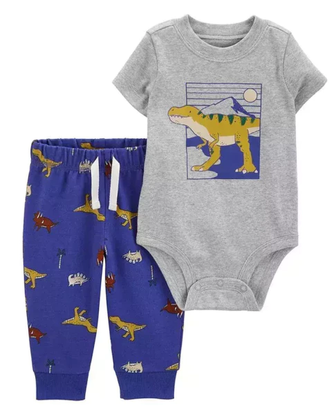 Set 2 Piezas Body Pantalón Dinosaurios - comprar online