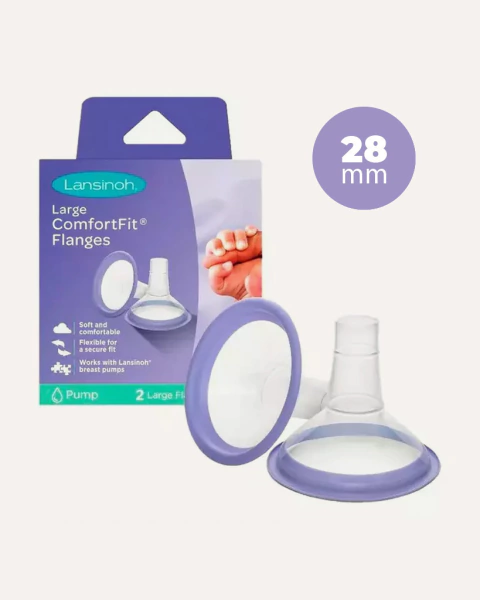 Copas Para Sacaleche Lansinoh Comfortfit X2 Unidades 28mm