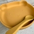 Plato Silicona Bebe Oso Con Cuchara mostaza en internet