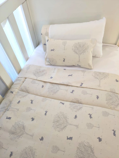 Combo cuna 1x50: Rabbit gris - comprar online