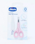 Tijera Rosa Chicco Punta Redonda - comprar online
