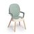 Silla De Comer 3 En 1 Tapizada Booster Love Beige Verde - comprar online