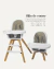 Silla Para Comer 2 en 1 Nordic Gris Infanti - comprar online