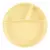 Plato de Silicona Antideslizante Portions Minikoioi Amarillo suave - comprar online