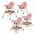Silla De Comer Mecedora 3 En 1 Bebesit Rosa - comprar online