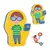 Juego de figuras magnéticas de madera - Inzebox Jobissimo - tienda online