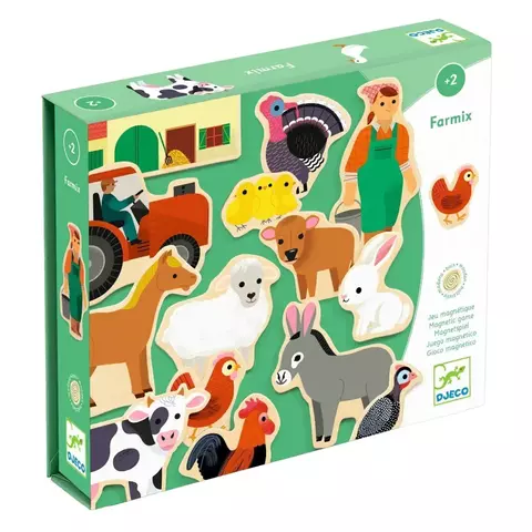 Juego de figuras magnéticas de madera - Fermix - comprar online