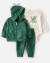 Set 3 Piezas Body Mangas Largas Campera Pantalon Dinosaurio