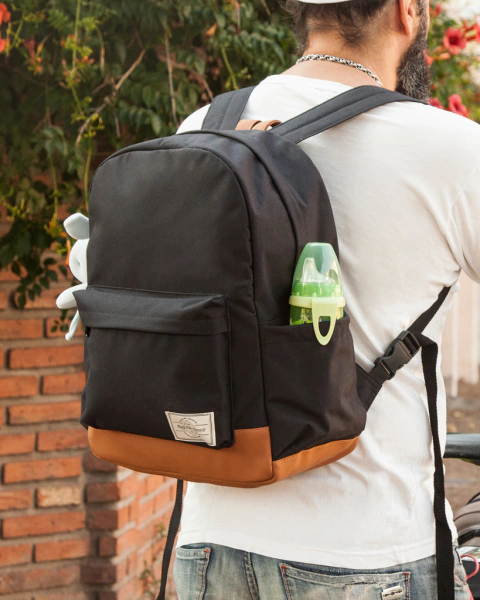 Mochila Maternal Felix Unisex Negro Happy Little Moments