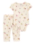 Set 2 Piezas Body Mangas Cortas Pantalon Floral - comprar online