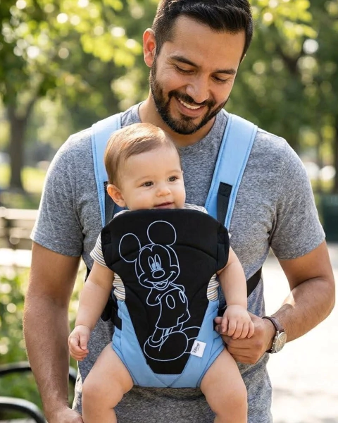 Mochila Porta Bebe Disney tipo Canguro Con Arnés