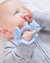 Mordillo muñequera de silicona para bebé - B.Box Wrist Teether Celeste