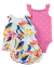 Set 3 Piezas Remera Musculosa Body Musculosa Short Floral - comprar online