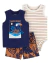 Set 3 Piezas Body Remera Musculosa Short Local Cutie - comprar online