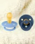 Chupetes Bibs X 2 0-6 M Sky Blue / Steel Blue