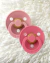 Chupetes Bibs X 2 0-6 M Dusty Pink/Coral