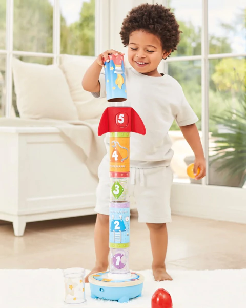 Cohete espacial apilable con bola voladora - comprar online