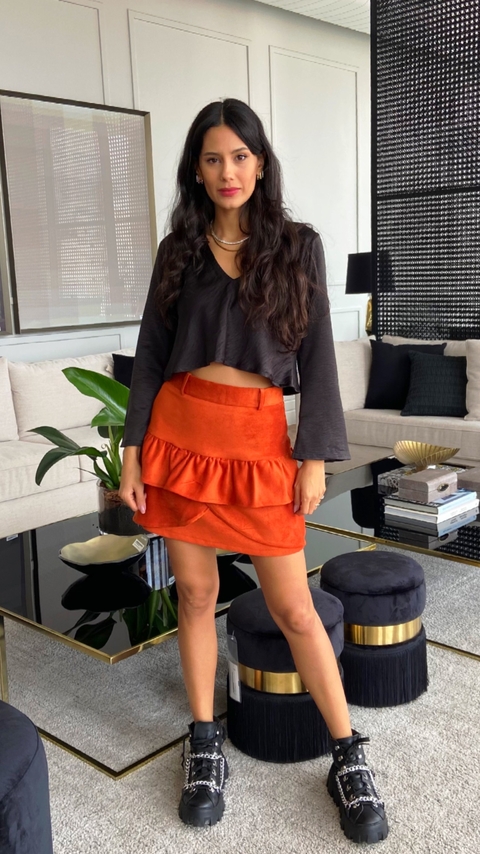 Saia NYC Suede Terracota