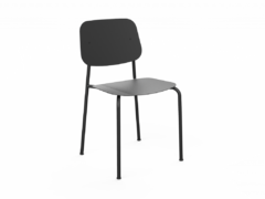 Combo Exterior Mesa Kuadrato + 2 Silla Francis Chapa negras - comprar online