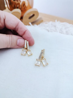 Aros Josefina Cristal - No Me Olvides Accesorios