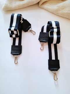 Correa Negra y Blanca