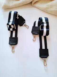 Correa Negra y Blanca