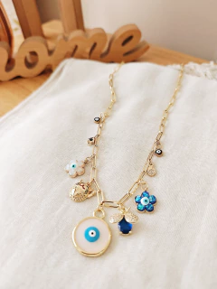 Collar Buenas Vibras - No Me Olvides Accesorios