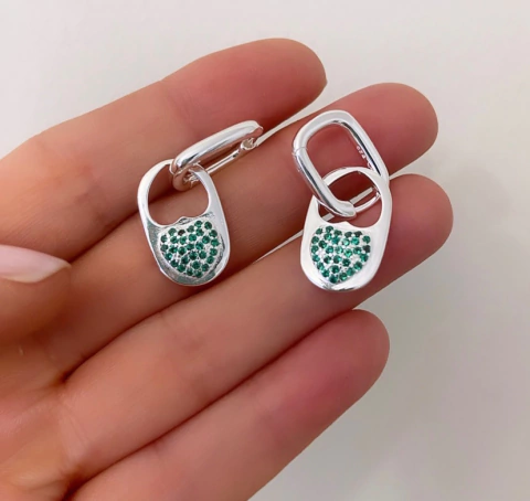 Argollita Crazy in Love Green (Por Unidad)