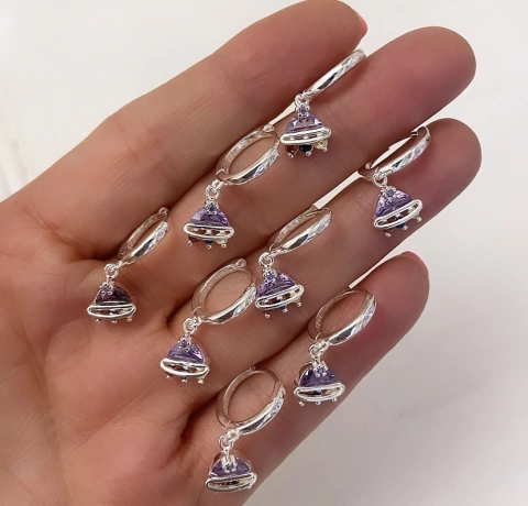 Argollita Spaceship 1,2 cm (Por Unidad)