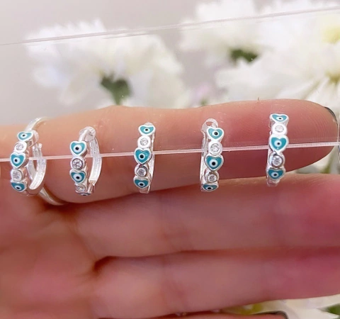 Argollita Indra Cubic 1,2 cm (Por Unidad)