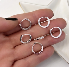 Argollita Lisa 1,3 cm Cierre Click (Por Unidad)