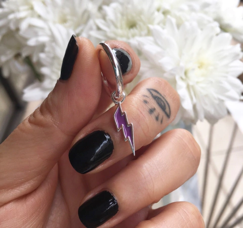 Argollita Rayo Purple (Por Unidad)