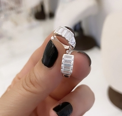 Argollitas Crystal 1,2 cm (Por Par)