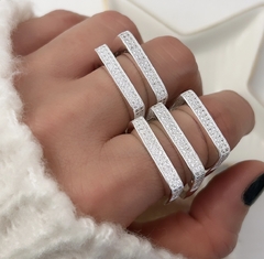 Anillo Square Cubic