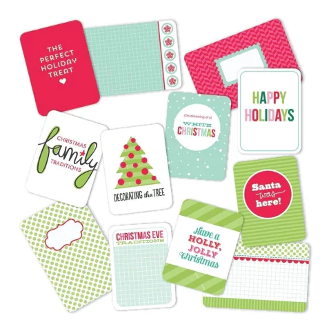 MINI KIT DE 100 TARJETAS PARA PROJECT LIFE BECKY HIGGINS MERRY & BRIGHT - comprar online