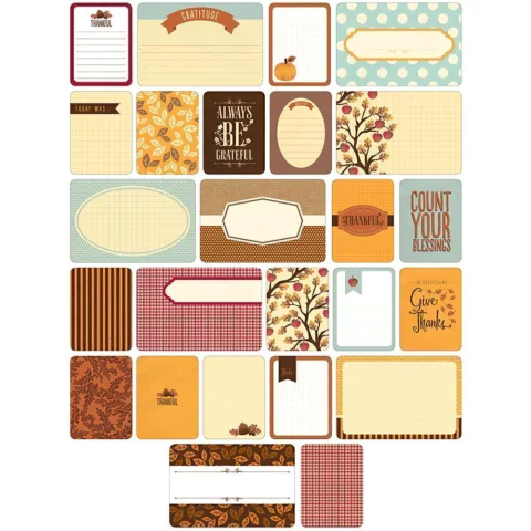 KIT DE 60 TARJETAS PARA PROJECT LIFE BECKY HIGGINS FALL