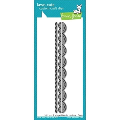 Troqueladoras Stitched Scalloped Borders Lawn Fawn - comprar online
